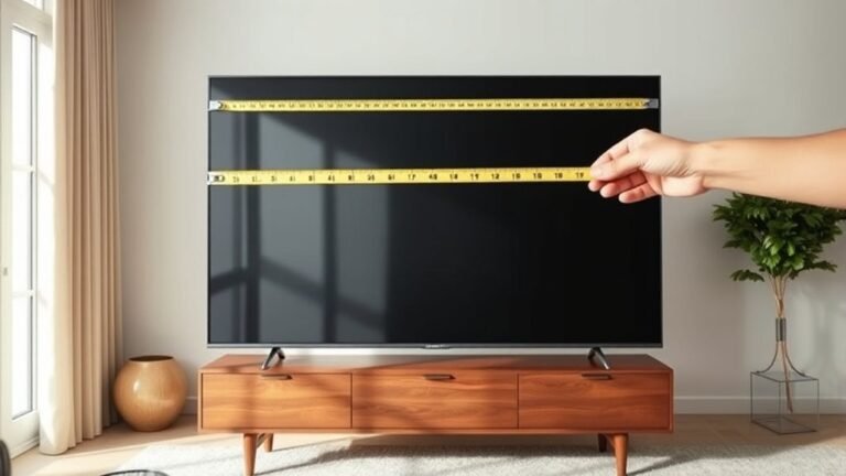 television width measurement guide