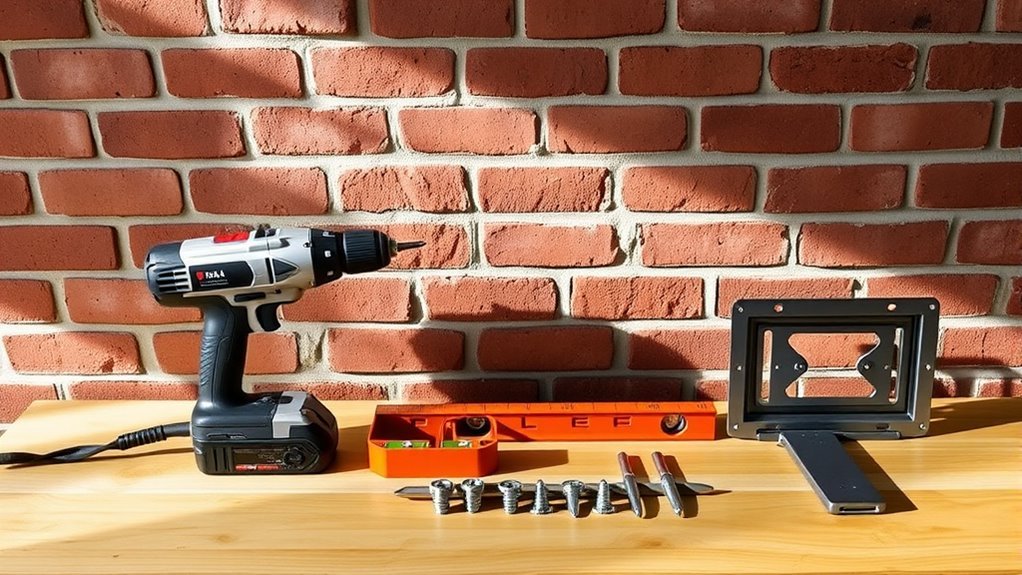 tools for secure brick mounting