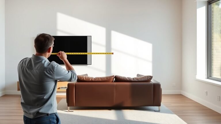 tv mounting height guidelines