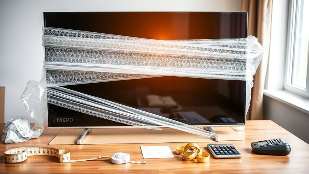 tv shipping cost estimate