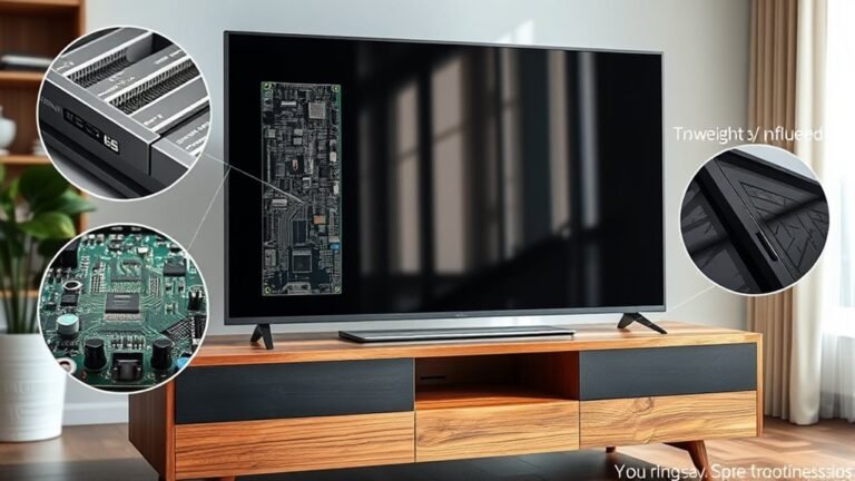 tv size material design