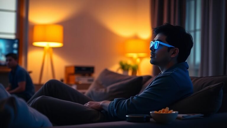 watch tv in proper lighting